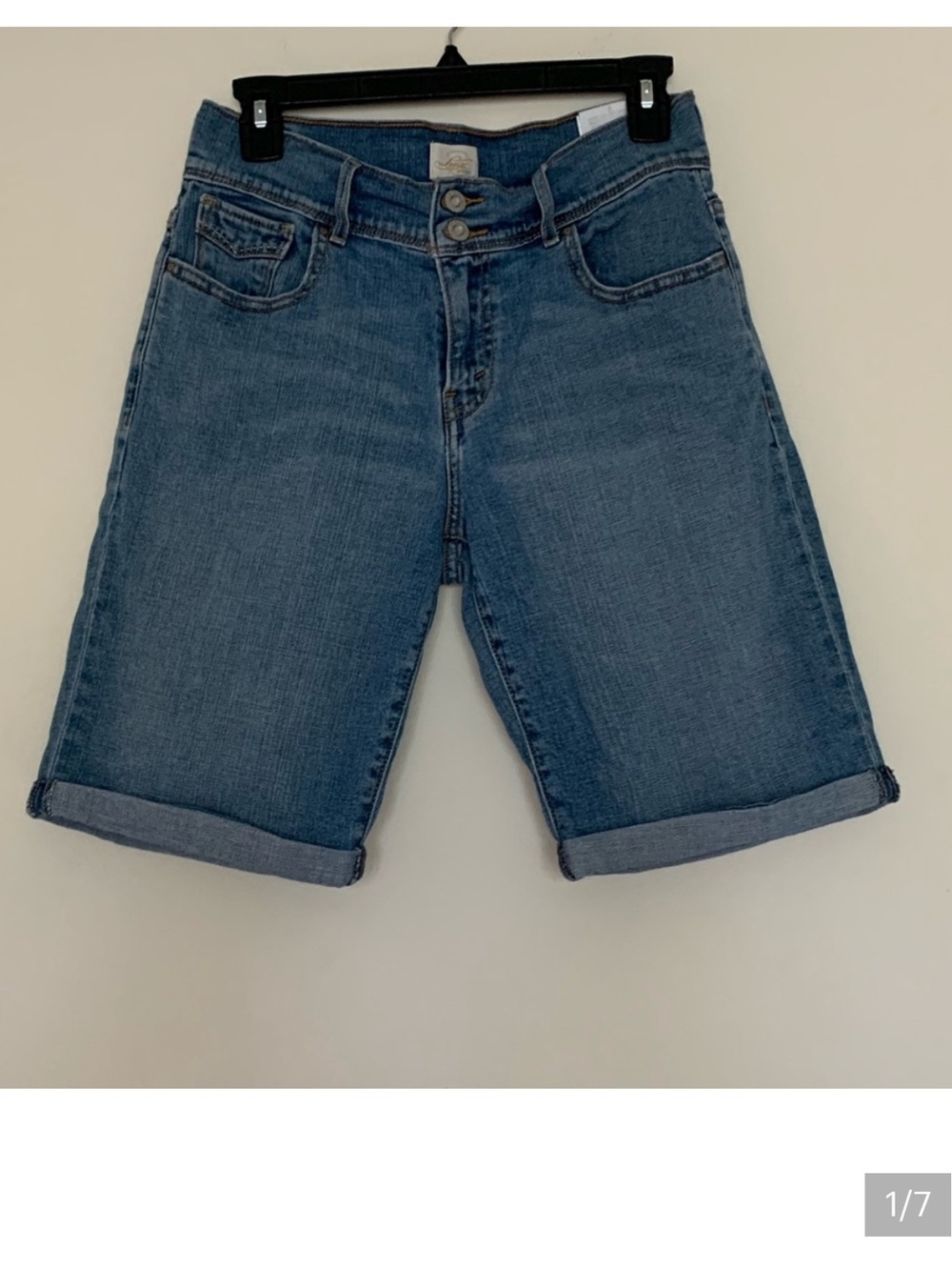 Levi’s Women’s Medium Wash Bermuda Denim Shorts